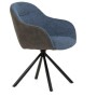 Jídelní židle, modrá, látka, DCH-Y1143 BLUE2