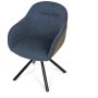 Jídelní židle, modrá, látka, DCH-Y1143 BLUE2