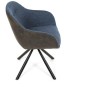 Jídelní židle, modrá, látka, DCH-Y1143 BLUE2