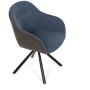 Jídelní židle, modrá, látka, DCH-Y1143 BLUE2