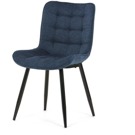 Jídelní židle, modrá, látka, HC-462 BLUE2