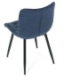 Jídelní židle, modrá, látka, HC-462 BLUE2