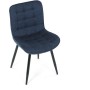 Jídelní židle, modrá, látka, HC-462 BLUE2