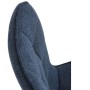 Jídelní židle, modrá, látka, HC-462 BLUE2