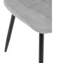 Jídelní židle, šedá, látka, HC-462 SIL2