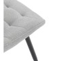 Jídelní židle, šedá, látka, HC-462 SIL2