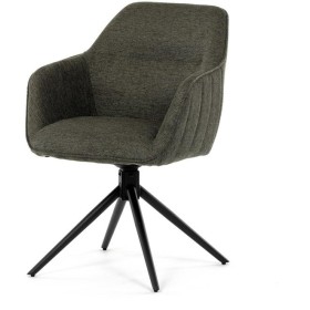 Jídelní židle, zelená, látka, HC-536 GRN2