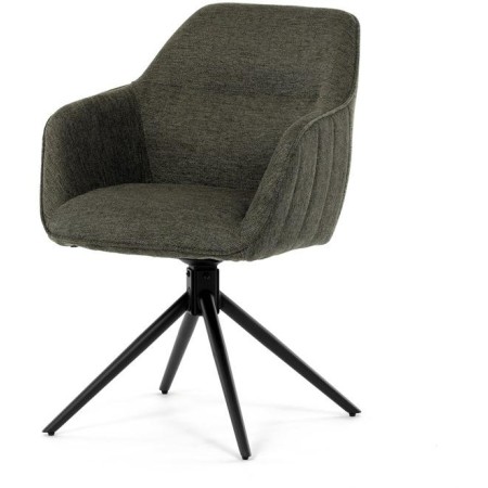 Jídelní židle, zelená, látka, HC-536 GRN2
