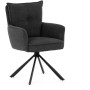 Jídelní židle, šedá, manšestrová látka, HC-X1128 GREY2