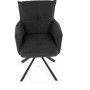 Jídelní židle, šedá, manšestrová látka, HC-X1128 GREY2