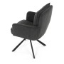Jídelní židle, šedá, manšestrová látka, HC-X1128 GREY2