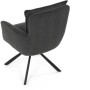 Jídelní židle, šedá, manšestrová látka, HC-X1128 GREY2