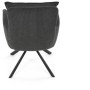 Jídelní židle, šedá, manšestrová látka, HC-X1128 GREY2