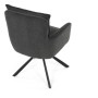 Jídelní židle, šedá, manšestrová látka, HC-X1128 GREY2