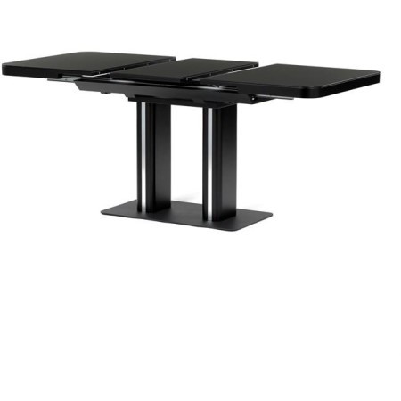 Jídelní stůl rozkládací 120-160x80 cm, mdf, černá, HT-D1926 BK