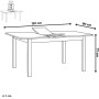 Jídelní stůl rozkládací 120-160x80 cm, mdf, černá, HT-D1926 BK
