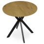 Kulatý jídelní stůl 80x80cm, mdf, divoký dub, HT-F4108 OAK