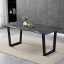 Jídelní stůl 180x90cm, mdf, šedý dub, HT-F4218 GREY
