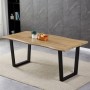 Jídelní stůl 180x90cm, mdf, divoký dub, HT-F4218 OAK