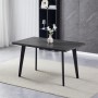Jídelní stůl 130x80cm, mdf, šedý dub, HT-F4413 GREY
