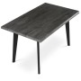Jídelní stůl 130x80cm, mdf, šedý dub, HT-F4413 GREY
