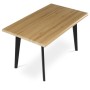 Jídelní stůl 130x80cm, mdf, divoký dub, HT-F4413 OAK