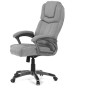 Kancelářské křeslo, houpací mechanismus, šedá látka, KA-C715 GREY2