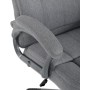 Kancelářské křeslo, houpací mechanismus, šedá látka, KA-C715 GREY2