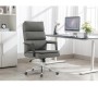 Kancelářské křeslo, houpací mechanismus, šedá ekokůže, KA-D8104 GREY
