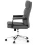 Kancelářské křeslo, houpací mechanismus, šedá ekokůže, KA-D8104 GREY