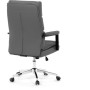 Kancelářské křeslo, houpací mechanismus, šedá ekokůže, KA-D8104 GREY