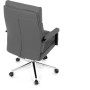 Kancelářské křeslo, houpací mechanismus, šedá ekokůže, KA-D8104 GREY