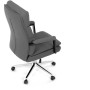 Kancelářské křeslo, houpací mechanismus, šedá ekokůže, KA-D8104 GREY