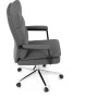 Kancelářské křeslo, houpací mechanismus, šedá ekokůže, KA-D8104 GREY