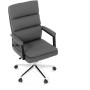 Kancelářské křeslo, houpací mechanismus, šedá ekokůže, KA-D8104 GREY