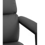 Kancelářské křeslo, houpací mechanismus, šedá ekokůže, KA-D8104 GREY
