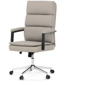 Kancelářské křeslo, houpací mechanismus, béžová ekokůže, KA-D8104 SIL