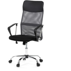Kancelářská židle, houpací mechanismus, šedá síťovina, KA-E305 GREY