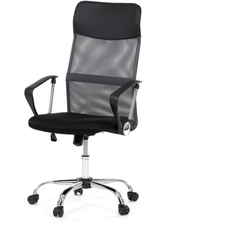 Kancelářská židle, houpací mechanismus, šedá síťovina, KA-E305 GREY
