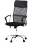 Kancelářská židle, houpací mechanismus, šedá síťovina, KA-E305 GREY