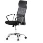 Kancelářská židle, houpací mechanismus, šedá síťovina, KA-E305 GREY