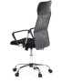 Kancelářská židle, houpací mechanismus, šedá síťovina, KA-E305 GREY