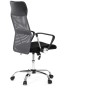Kancelářská židle, houpací mechanismus, šedá síťovina, KA-E305 GREY