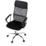 Kancelářská židle, houpací mechanismus, šedá síťovina, KA-E305 GREY