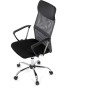 Kancelářská židle, houpací mechanismus, šedá síťovina, KA-E305 GREY