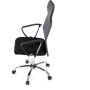 Kancelářská židle, houpací mechanismus, šedá síťovina, KA-E305 GREY