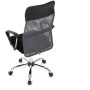 Kancelářská židle, houpací mechanismus, šedá síťovina, KA-E305 GREY
