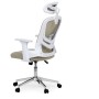 Kancelářská židle, houpací mechanismus, béžová síťovina, KA-K2031 BGE