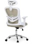 Kancelářská židle, houpací mechanismus, béžová síťovina, KA-K2031 BGE
