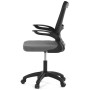 Kancelářská židle, houpací mechanismus, šedá síťovina, KA-K2006 GREY